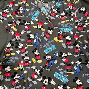 “Disney” Mickey Mouse scrub top.